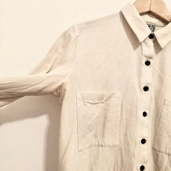 Dusen Dusen Raw Silk Button-down - Picture 7 of 9